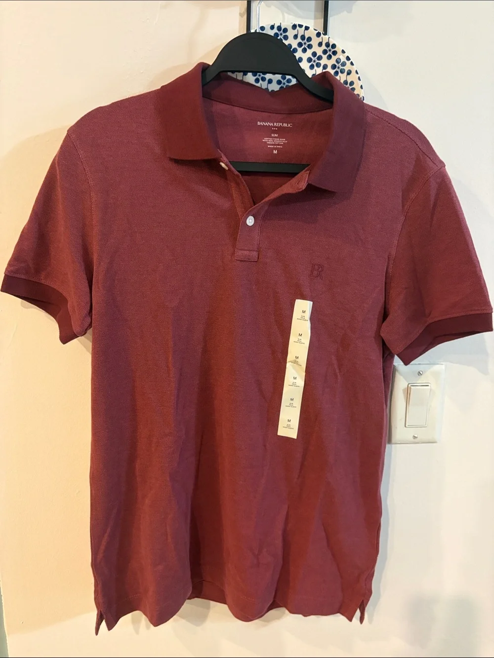 NWT Banana Republic Men's Polo in Wine